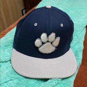 Nike Navy Blue Cap with Silver Paw Embroidery.